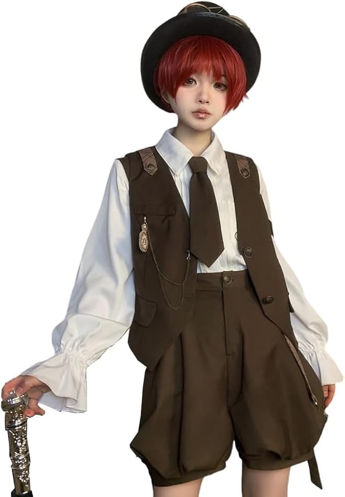 ロリータ服　探偵風 Amazon | [YJANZP] AYAY_COSロリータ服 探偵風 制服 サロペット